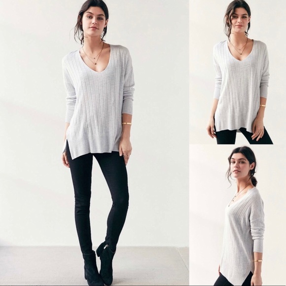 Urban Outfitters Tops - Urban Outfitters | Kimchi Blue Grey Ribbed Tee